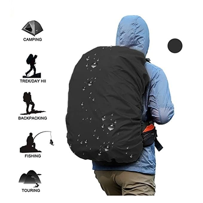 Portible Heavy Waterproof Nylon Rain Cover/Dust Cover - Elastic Adjustable for Laptop Bags and Backpacks, School Bag Waterproof Cover,Dust Proof, Backpack,Laptop Bag 2