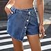 AKTCVVJ Womens Jean Shorts High Waist Fashion Denim Shorts Casual Short Jeans Summer Beach Vacation Short Pants