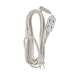 Woods Light Duty Extension Cord, 6Ft, 16 Gauge, SPT-2, 3 Outlet Cube Tap, Indoor Cord, White, 0600W - Image 3