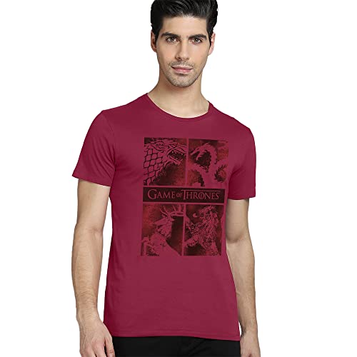 Image of Free Authority Game of Thrones Printed Regular Fit Cotton Men's T-Shirt