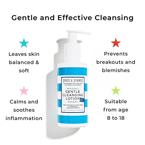 Spots & Stripes, Teen Skincare Duo for Boys Effective and Natural Essentials for Teen and Young Skin with Virgin Coconut - Image 3