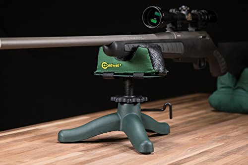 Caldwell The Rock Jr Adjustable Ambidextrous Rifle Shooting Rest For Outdoor Range, Green/Black #TOP4