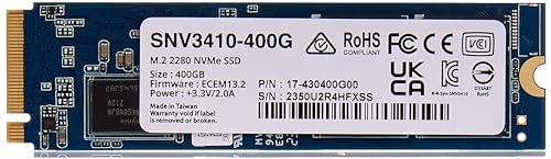 Synology SNV3410 400GB M.2 2280 NVMe PCIe 3x4 SSD, black, 400 GB - Image 3