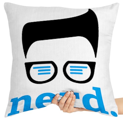 Capa De Almofada Premium Nerd Não Sou Nerd Geek Inteligente