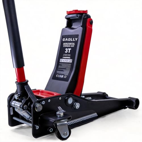 GAOLLY 3 Ton (6600 lbs) Low Profile, Heavy-Duty Steel Racing...