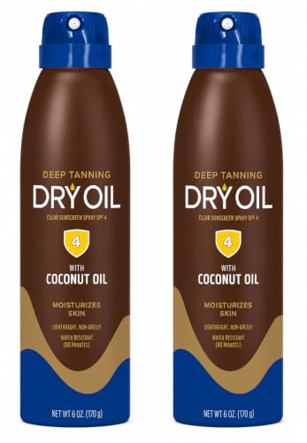 Deep Tanning Oil Spray SPF 4, Clear Dry Sunscreen Spray, Dark Tanning Oil, 6 Fl oz (pack of - 2). image 5