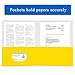Zzrywuty 50 Packs Yellow Two Pocket File Folders with Business Card Slot,Textured Paper,Letter Size,Holds 100 Plus Sheets for School,Office,Business