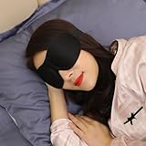 Van Der Lin 3D Eye Mask Sleep Soft Padded Blindfold Shade Sleeping Aid Night (Black (1PC)) - Image 3