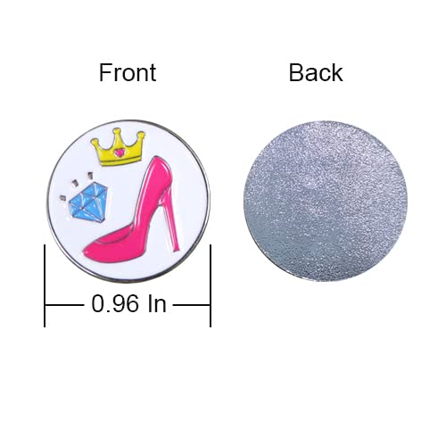 Image of Golf Ball Markers Assorted Patterns Value Pack of 12 Golf Gifts, Golf Cap Clips and Divot Repair Tools Partner Accessories Sets for Men Women Golfer