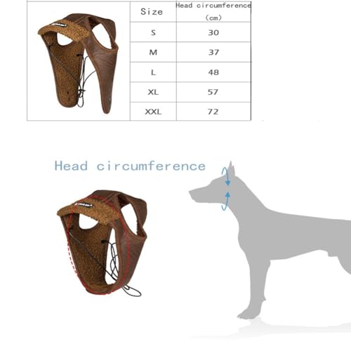 Rockreyoa Winter Warme Hundemütze mit Ohrenklappen Pilotenmütze Haustier Fliegermütze Wintermütze Hundehut Outdoor Kostümkappen für Hunde Party Fotografie Kostüm Feste Outdoor-Aktivitäten Braun L