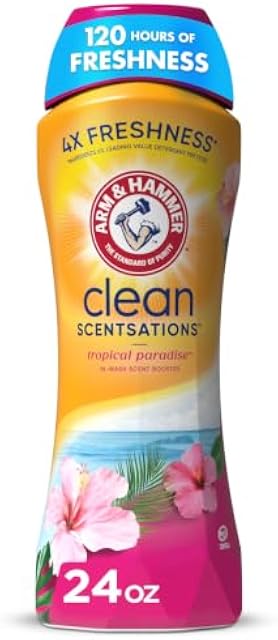 ARM & HAMMER Clean Scentsations Laundry Scent Booster, Tropical, 24 Oz