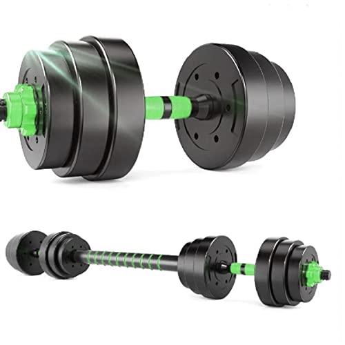 Jogo de Halteres 20kg verde aço emborrachado kit para crossfit treino pesado