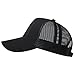 IIN American Flag Mesh Baseball Cap, Patriotic Trucker Hat for Men Women, Quick-Dry Breathable Design, Adjustable Snapback Black/Black