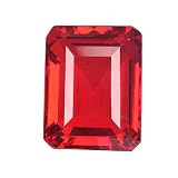 Nettogewicht: 137,40 Karat GEMHUB Roter Topas, Smaragdschliff, 137,40 Karat, facettiert, kristallklar, loser Edelstein für Schmuck