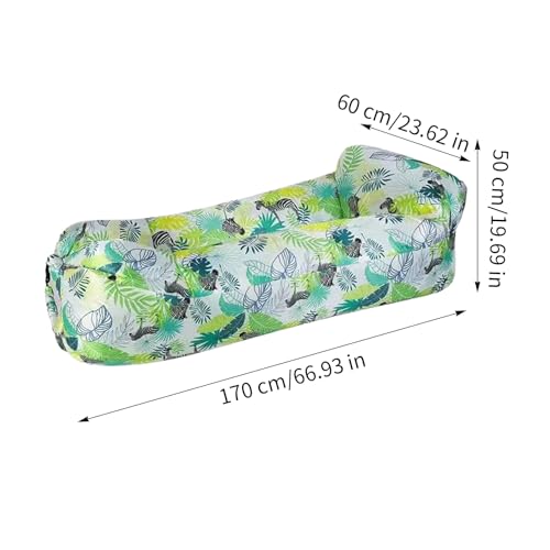 Sofá inflable impermeable y plegable con bolsa de transporte para jardín 6