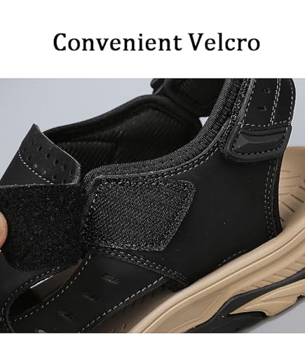 Men Genuine Leather Outdoor Sandals Summer Comfortable Casual Sports Fisherman Beach Shoes2