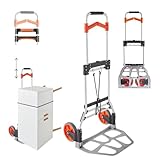 Pack and Move   Diable Pliable en Aluminium   28 x 39 x 100 cm   70 KG Max   pour déménagement et Transport