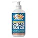 Power Your Pet Omega 3 Fish Oil for Dogs & Cats Supports Healthy Skin, Coat, Joints, Kidneys, Heart & Immune System - EPA/DHA Nutrient Rich Fatty Acids - GMO Free - 16 oz Bottle