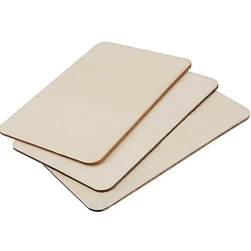 Plaques en bois de tilleul brut de 10,2x15,2 cm pour gravure laser et pyrogravure