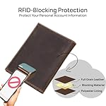 HIDO RFID Passport Holder for Travel, Leather Travel Wallet with Airtag Slot & RFID Blocking - Image 5