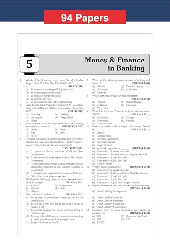 Image of Disha 94 Topic-wise General / Banking / Economy Awareness Previous Year Question Bank for IBPS / SBI / RRB / RBI Bank Clerk / PO Prelim & Main Exams (2010 - 2026) 10th Edn | 100% Solved GK PYQs