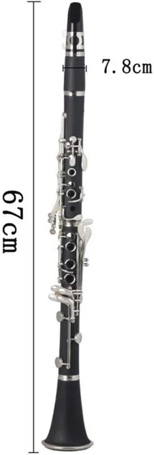 Bb Clarinet Bk Bakelite Silver Key Woodwind Instrument With Carrying Case Clarinet Instrument