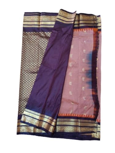 Mamtha brown gadwal silk saree – image 2