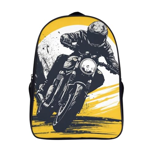 Sac à dos moto enfant 3D cartable étudiant léger école 40x28x16
