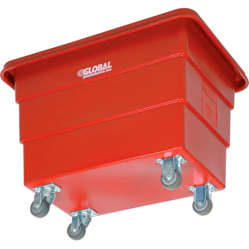 Carretilla Plástica Roja 6 Bushel, 500 lbs, Ruedas miniatura 3