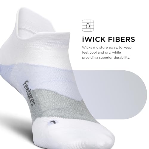 Image of Feetures Elite Light Cushion Mini Crew Sock - Sport Sock with Targeted Compression