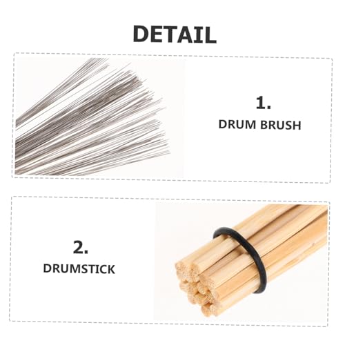 Set de Baquetas con Cepillos y Bolsa para Percusión miniatura 3