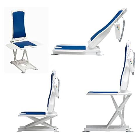 Bellavita Bathlift Lightweight Reclining Bath Lift Chair (Blue Covers) Cover