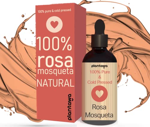 Hagebuttenrose, Hagebutte für Narben, reines Hagebuttenöl, regenerativ, spezielle Aktion gegen Dehnungsstreifen, Vegan, für Narben und Dehnungsstreifen, Anti-Falten, kaltgepresst - 100 ml Cover