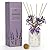 UCC Premium Reed Diffuser Set with Preserved Flower Reed Sticks, 6.76 fl oz French Cade Lavender Scented Room Diffuser Home Fragrance Essential Oil Reed Diffuser for Bedroom Bathroom Home Décor Office