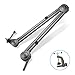 Knox Gear Professional Microphone Stand for Yeti and Snowball Microphones (Black, Steel, Basic/Functional, 5/8-inch Thread, Up to 5 lbs, 30-inch Arm)