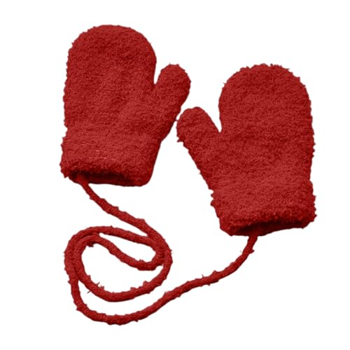 Manoplas para bebés de 1 a 3 años ZH1YFD forradas de pelo con cuerda