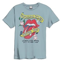 Amplified T-shirt unisexe adulte Tattoo The Rolling Stones - Les Beatles, Paul McCartney, John Lennon, RIngo Starr, George Harrison