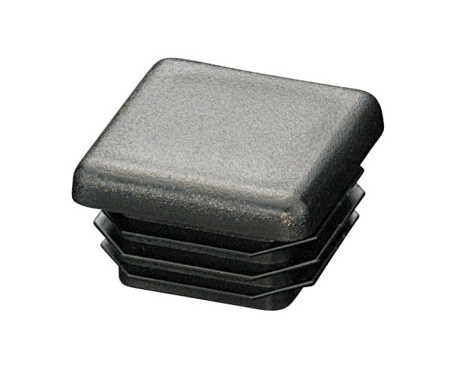 Image of Caplugs SQR-1-1 /4-14-20 - SQR Series - Plugs for Square Tubing, 40 Pack, to Fit Square Tube OD 1.250 inch x Height 0.52 inch, Wall Thickness 14-20 Ga. (.083-.035 inch), PE-LD, Black, Exterior Ribs (99395085)