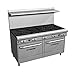 Southbend 4604DD 60" Ultimate Restaurant Gas Range w/ 5 Star-Saute Burners Front, 5 Standard Burners Rear & (2) Standard Ovens