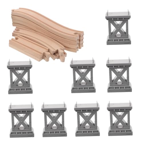 Rails de train en bois avec pont YARNOW circuit extension jeu construction garçon fille