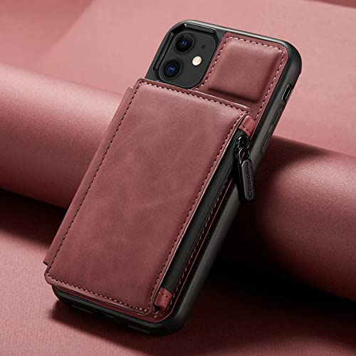 Étui portefeuille iPhone 12 avec fermeture éclair pour ranger vos cartes