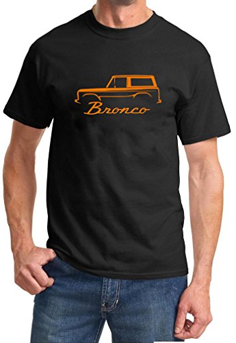 1966-77 Ford Bronco Classic Color Design Black Tshirt