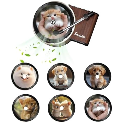 Personalized Custom Photo Car Air Freshener,Double Sided Custom Photo Record Player Air Freshener Car,Air Freshener Car for Dad, Mom, Best Friend, Colleagues.（6pcs） (Black B) Cover