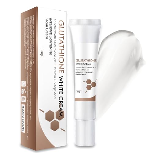 Glutathion-Creme mit Kojisäure & Vitamin C - Pigmentflecken Entferner Gesicht Creme - Anti-Falten Gesichtscreme für Frauen - Feuchtigkeitscreme Gesichtspflege Straffende Haut - Face Moisturizer Cream
