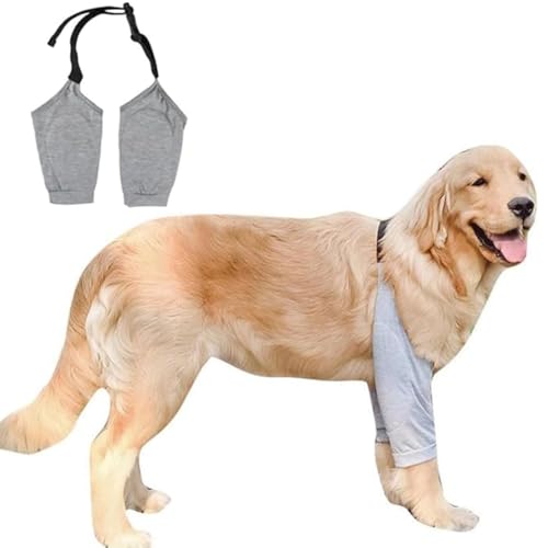 Hundebeinschutz, Ellenbogenbandage Hund, Ellenbogenschutz für Hunde, Hund Recovery Sleeve für Vorderbeine, Ellenbogenbandage Ellbogenschoner für Kleine, Mittelgroße und Große Hunde