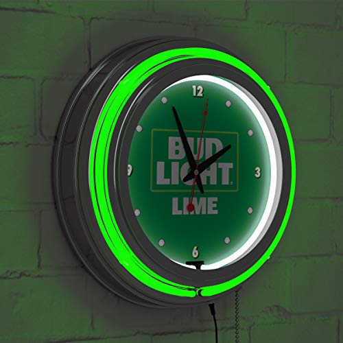 Bud Light Lime 14 Inch Neon Wall Clock #TOP5