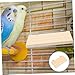Toddmomy 2pcs Rectangular Bird Platforms for Parakeets Wooden Perch Stand for Birds Fun and Engaging Accessories