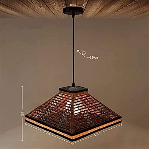 Lustre tissé de style chinois rétro pour éclairage d'exception de chambre - 3