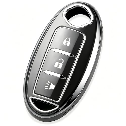 Image of Key Fob Cover Fit for Nissan Altima Rogue Sentra Pathfinder Frontier Maxima Titan Armada Versa Smart Key