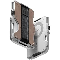 Aulumu G03 Men's Wallet Leather Metal Card Case • Compatible with MagSafe • Multi Function • Mobile Phone Stand/Grip • Bottle Opener • RFID Shielding Cards